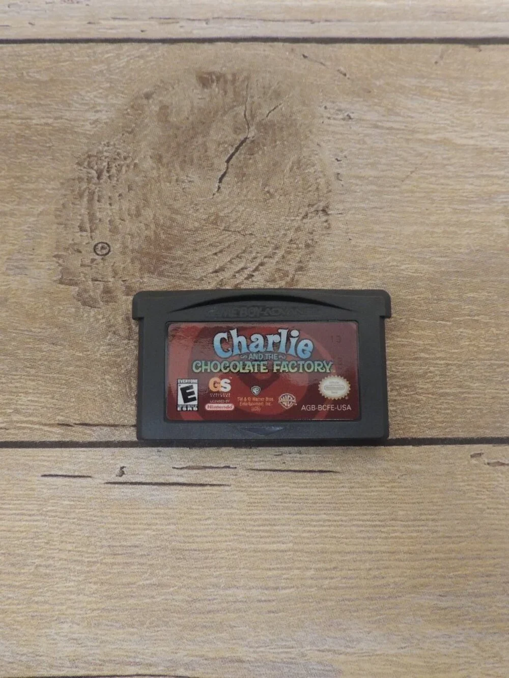 Charlie and the Chocolate Factory Gameboy Advance game cartridge